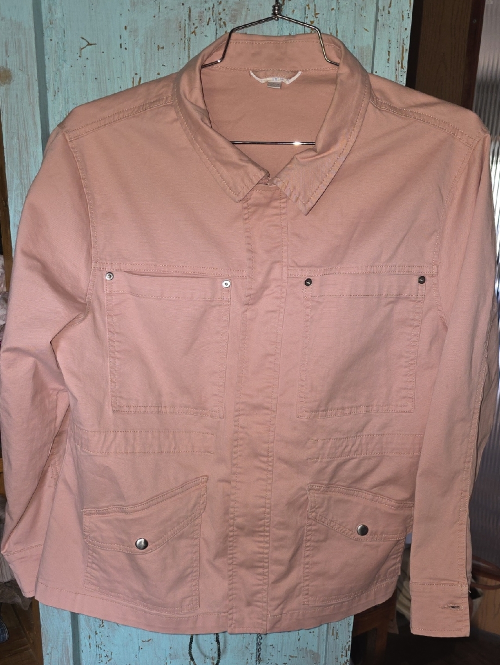 Time and Tru Blush Pink Utility Field Jacket